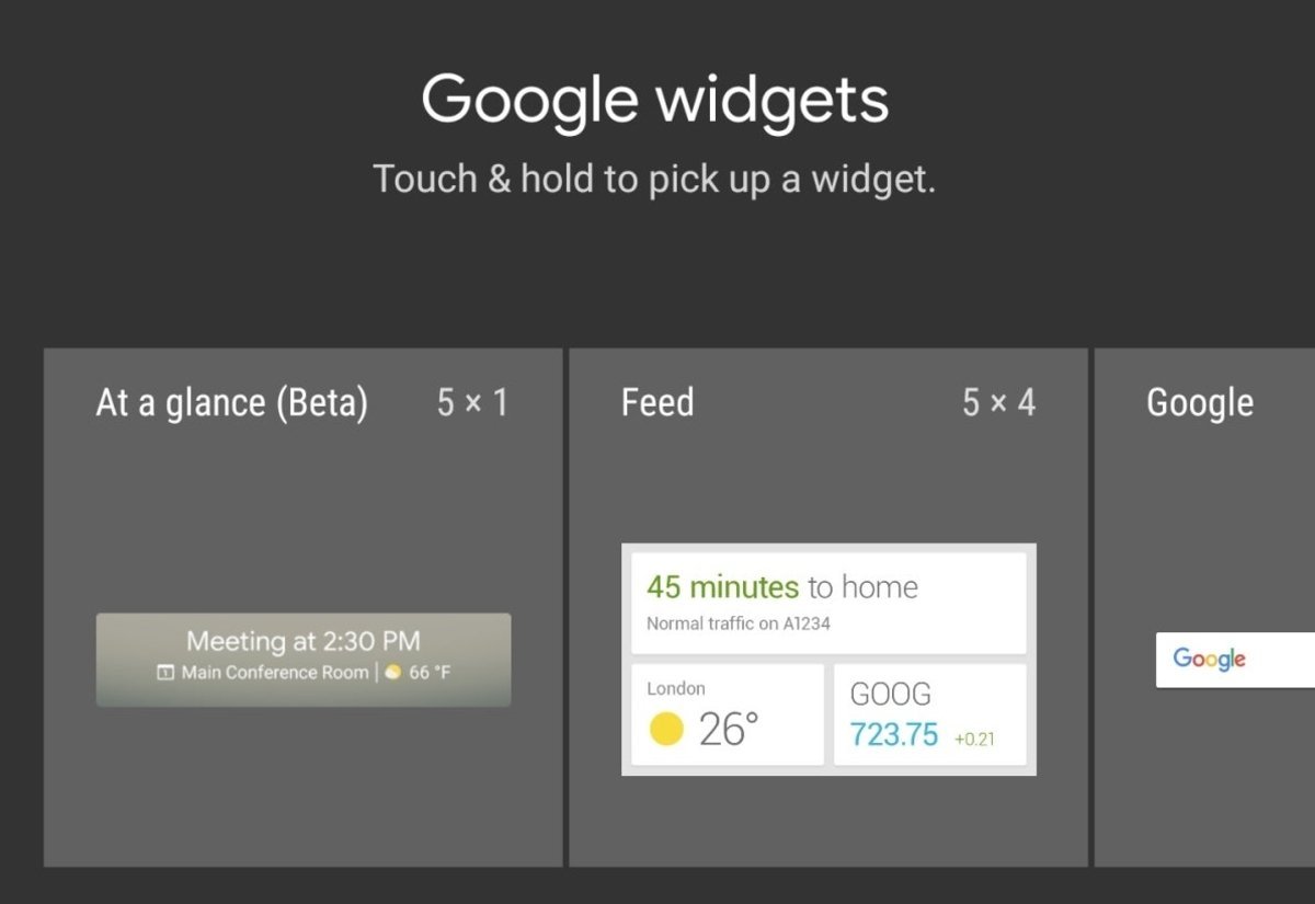 Widget de Google en cualquier Android