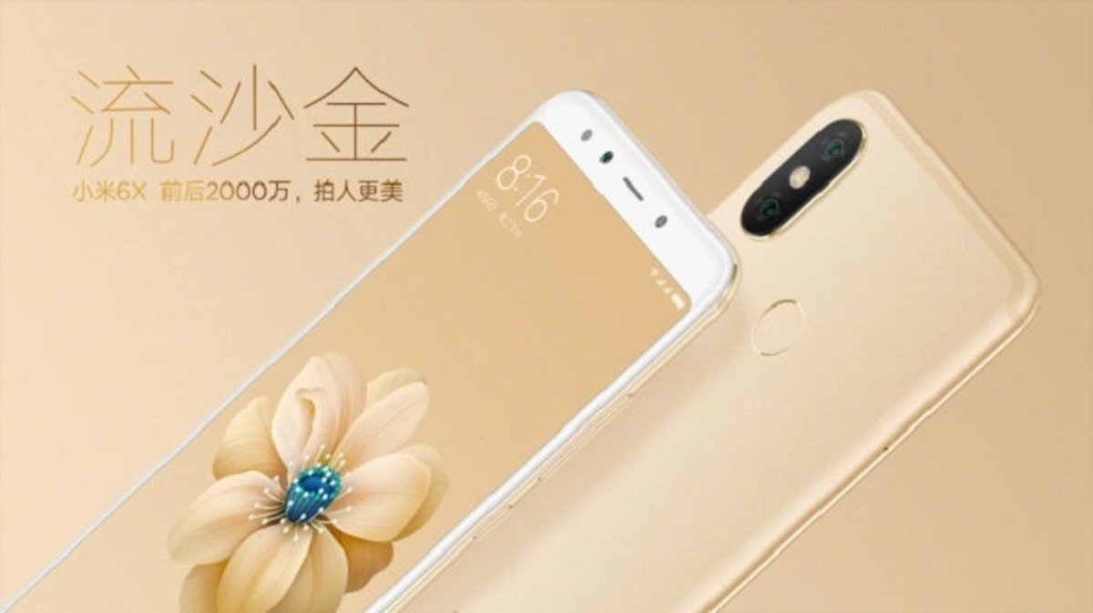 Xiaomi Mi 6X dorado