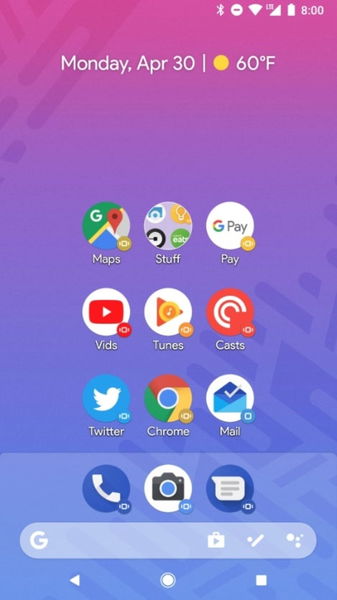 Action Launcher se actualiza a la versión v35 con las novedades de Android P