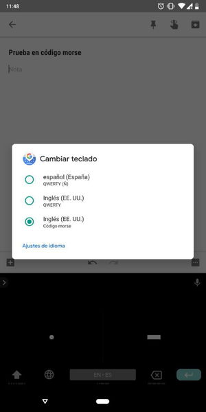 Cómo escribir en código Morse con Gboard para Android