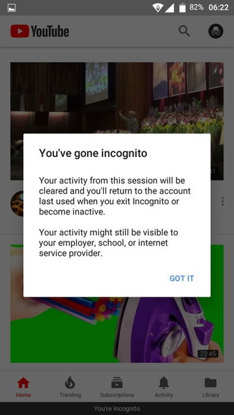 YouTube para Android prueba un modo incógnito: así funciona