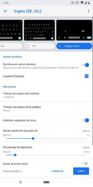 Cómo escribir en código Morse con Gboard para Android