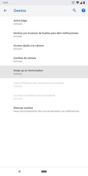 Cómo activar y utilizar la navegación por gestos en Android Pie