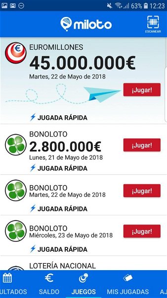Miloto, la app que todo aficionado a la Lotería debería tener en su Android