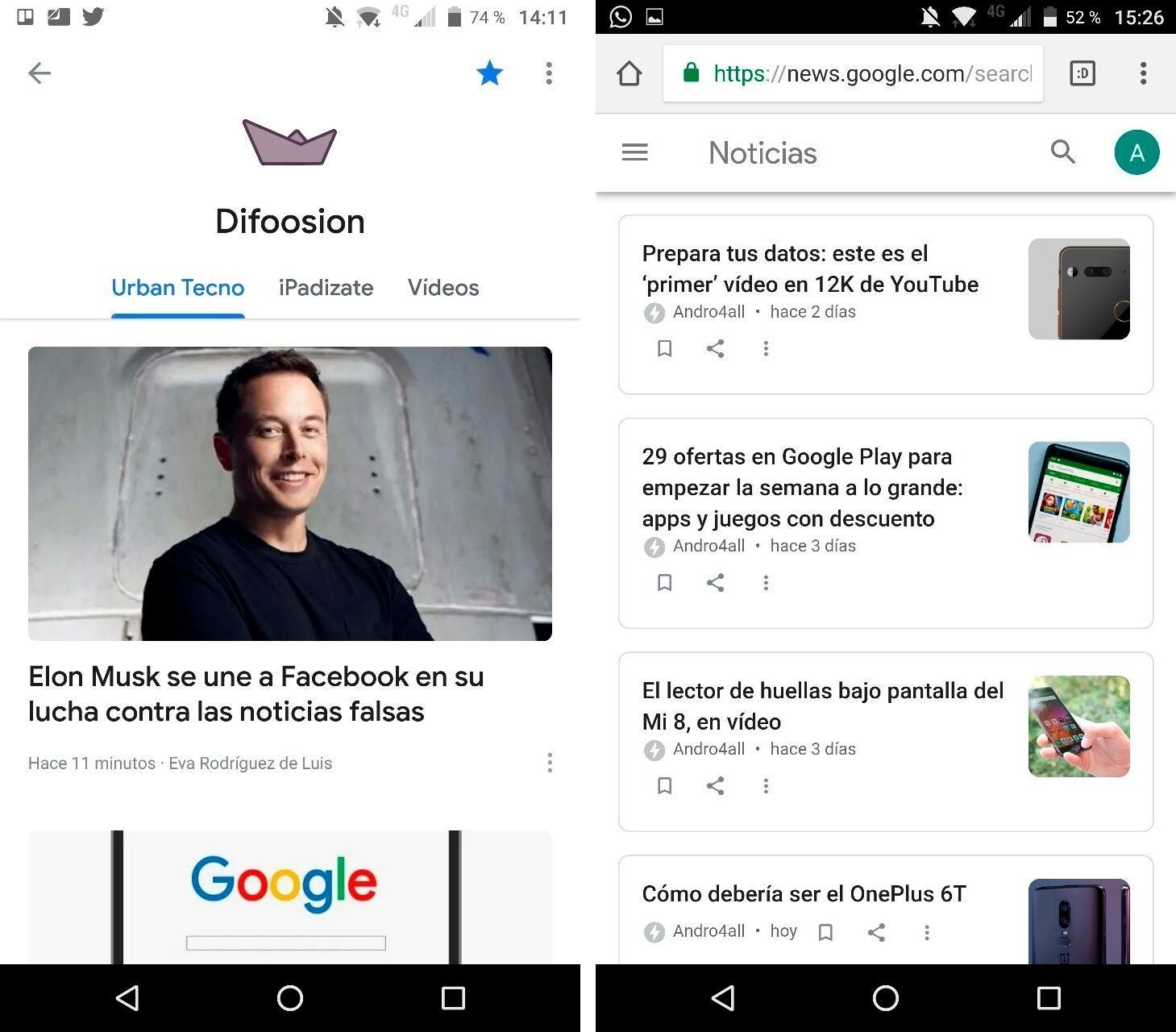 Cómo leer a Andro4all desde Google News y de forma gratuita en Latinoamérica