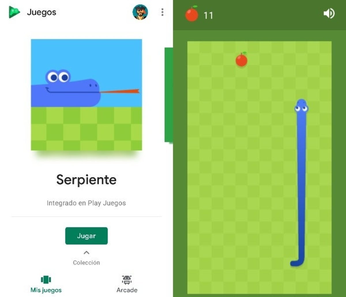 snake google play juegos