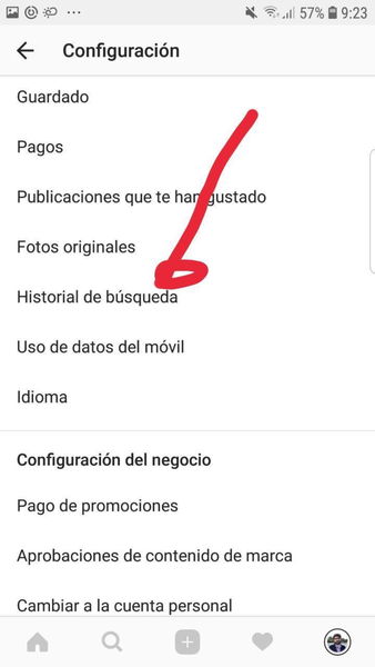 Cómo borrar tu historial de búsqueda de Instagram