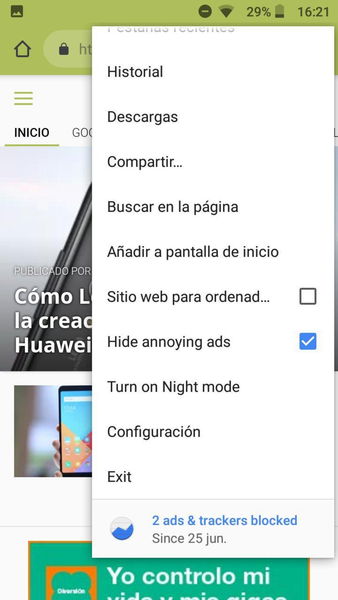 Kiwi: una de las mejores alternativas a Google Chrome para Android