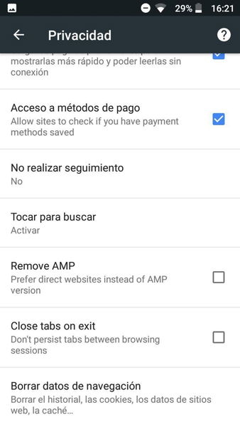 Kiwi: una de las mejores alternativas a Google Chrome para Android