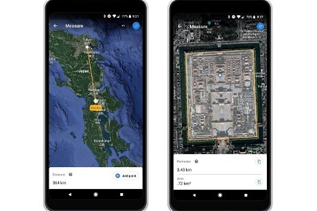 Así puedes medir distancias y áreas fácilmente con Google Earth en Android