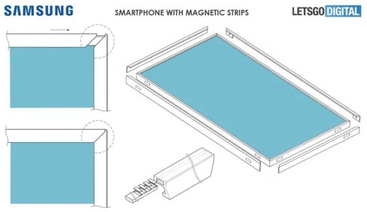 Con imanes: así quiere Samsung crear el smartphone 'todo pantalla' definitivo