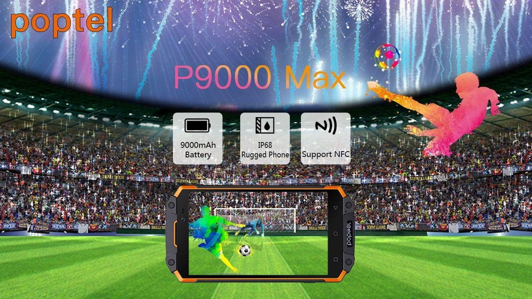 Poptel P9000 Max, el rey de los teléfonos resistentes ha llegado