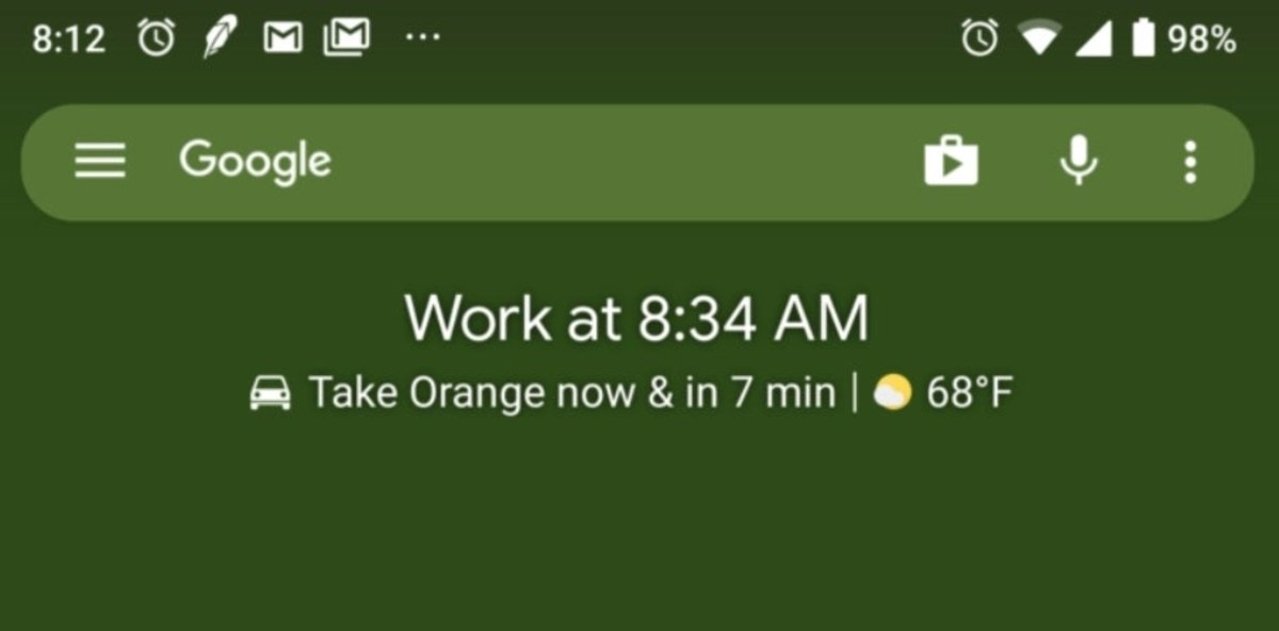 No vuelvas a llegar tarde a ningún sitio gracias al widget "At a Glance" de Google