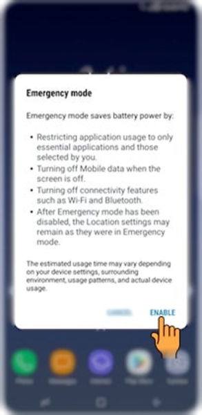 Galaxy S8) ¿Qué es el modo de emergencia?