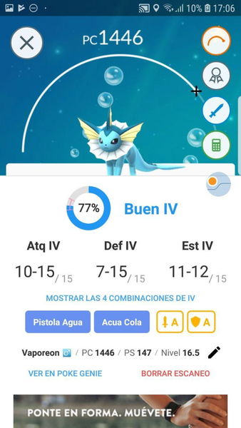 Los IV en Pokémon GO: calculadora y todo lo que debes saber