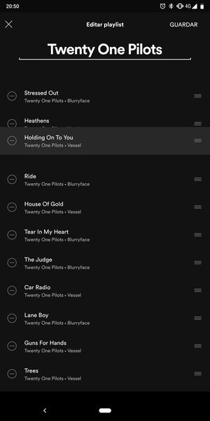 Cómo ordenar las canciones de tus playlists en Spotify para Android