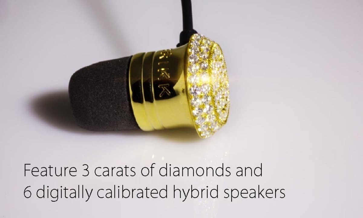 Lux Listen HD: 10.000 dólares por unos auriculares 'low-cost'... ¡con sus diamantes y todo!