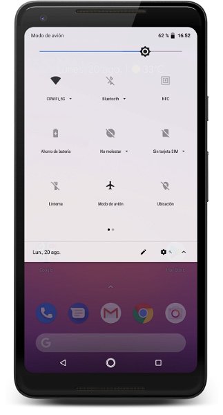 Cómo tener la barra de notificaciones y ajustes rápidos de Android Pie en cualquier móvil