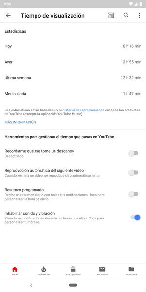 ¿Cuántas horas pasas al día viendo vídeos de YouTube? Así puedes saberlo