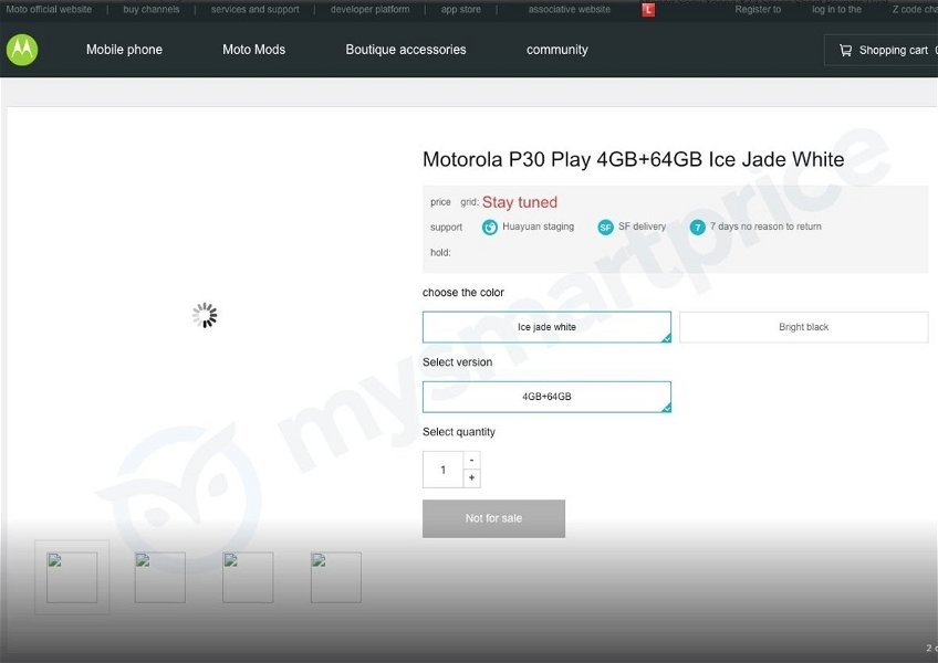 Motorola filtra los Moto P30, P30 Play y P30 Note a una semana de de su presentación