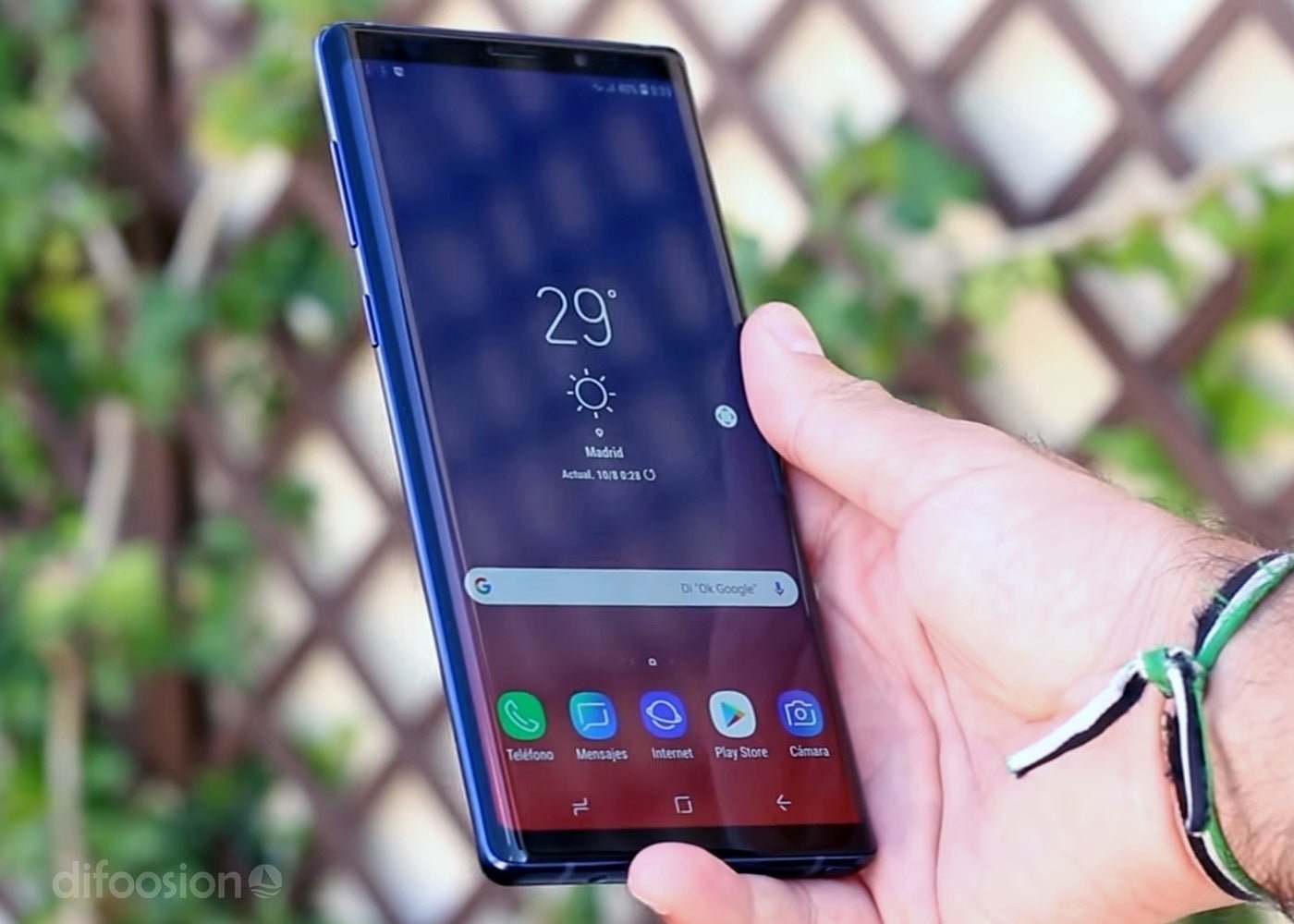 Galaxy Note 9 frontal