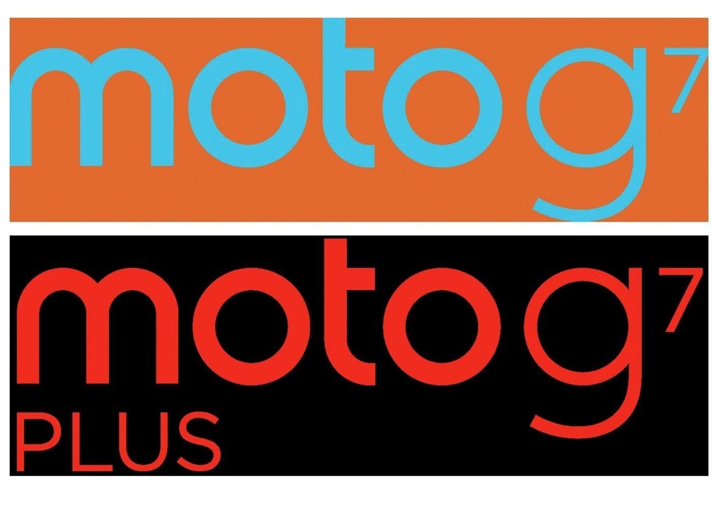 El Motorola Moto G7 y el Moto G7 Plus logotipos