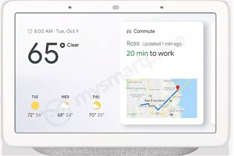 Google Home Hub mantendrá líneas y materiales de los Google Home, y se muestra ahora en color gris 'Charcoal'