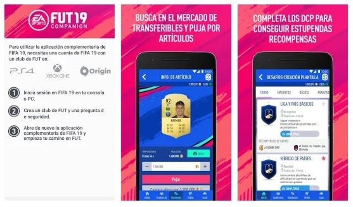 FIFA 19 Companion disponible en Android: Todo lo que puedes hacer con tu smartphone en Ultimate Team
