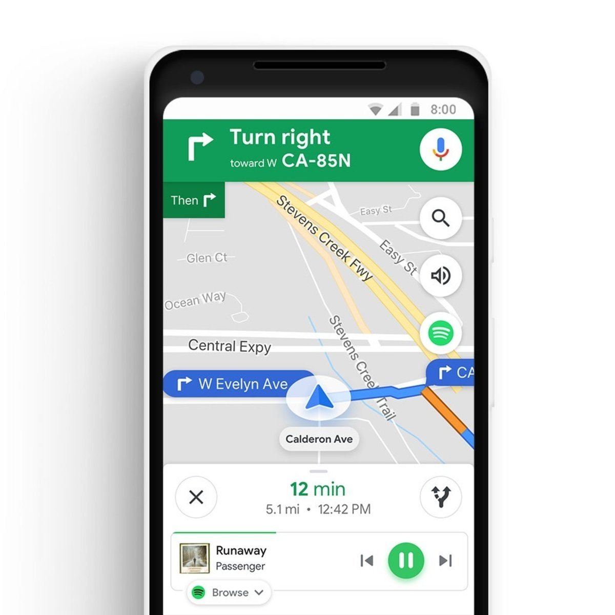 Google Maps actualización Spotify, Apple Music
