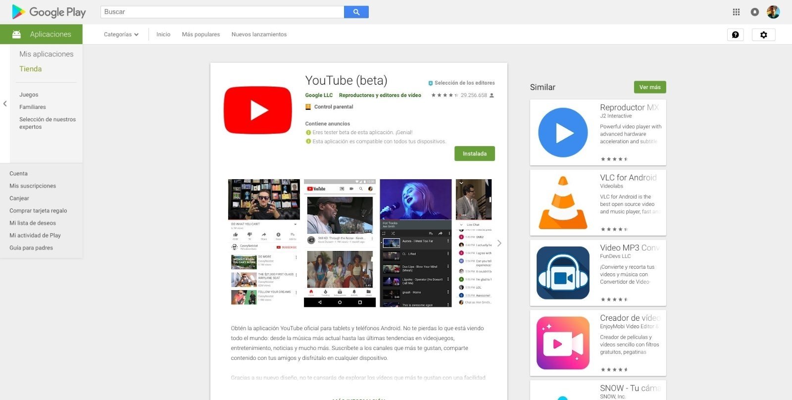 Google lanza YouTube Beta y ya puedes descargarla para Android