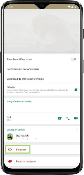 Cómo bloquear un grupo de WhatsApp