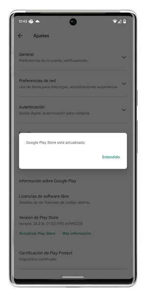 Cómo actualizar Google Play Store a la versión más reciente