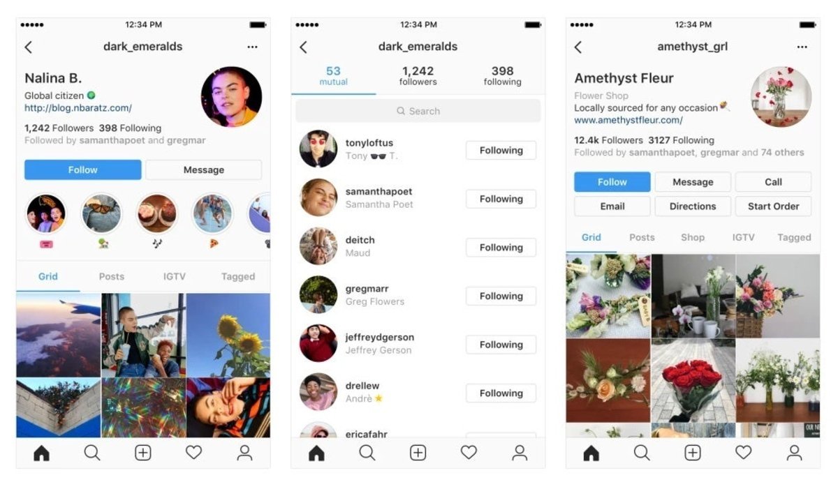Instagram, nuevo diseño para los perfiles