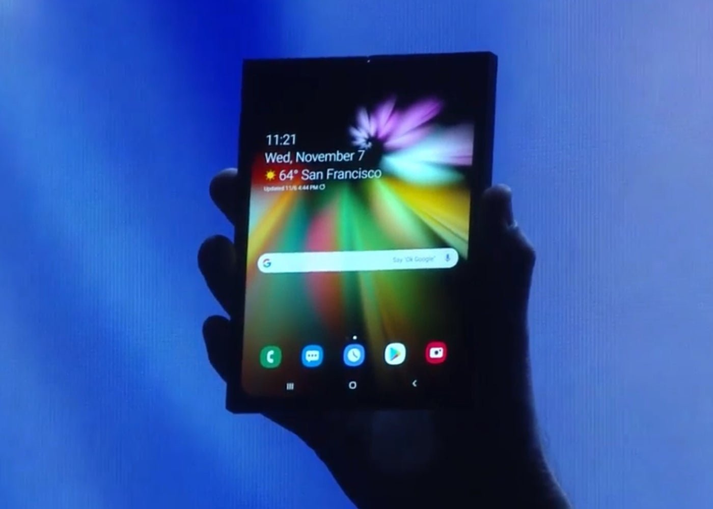 Samsung, teléfono plegable
