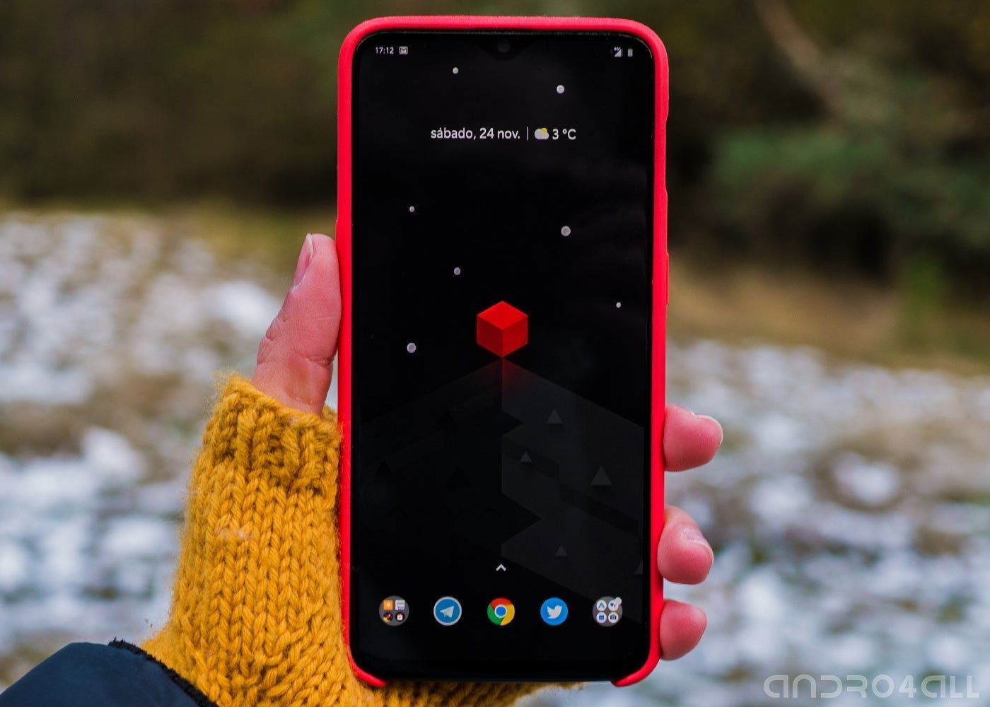 OnePlus 6T con funda