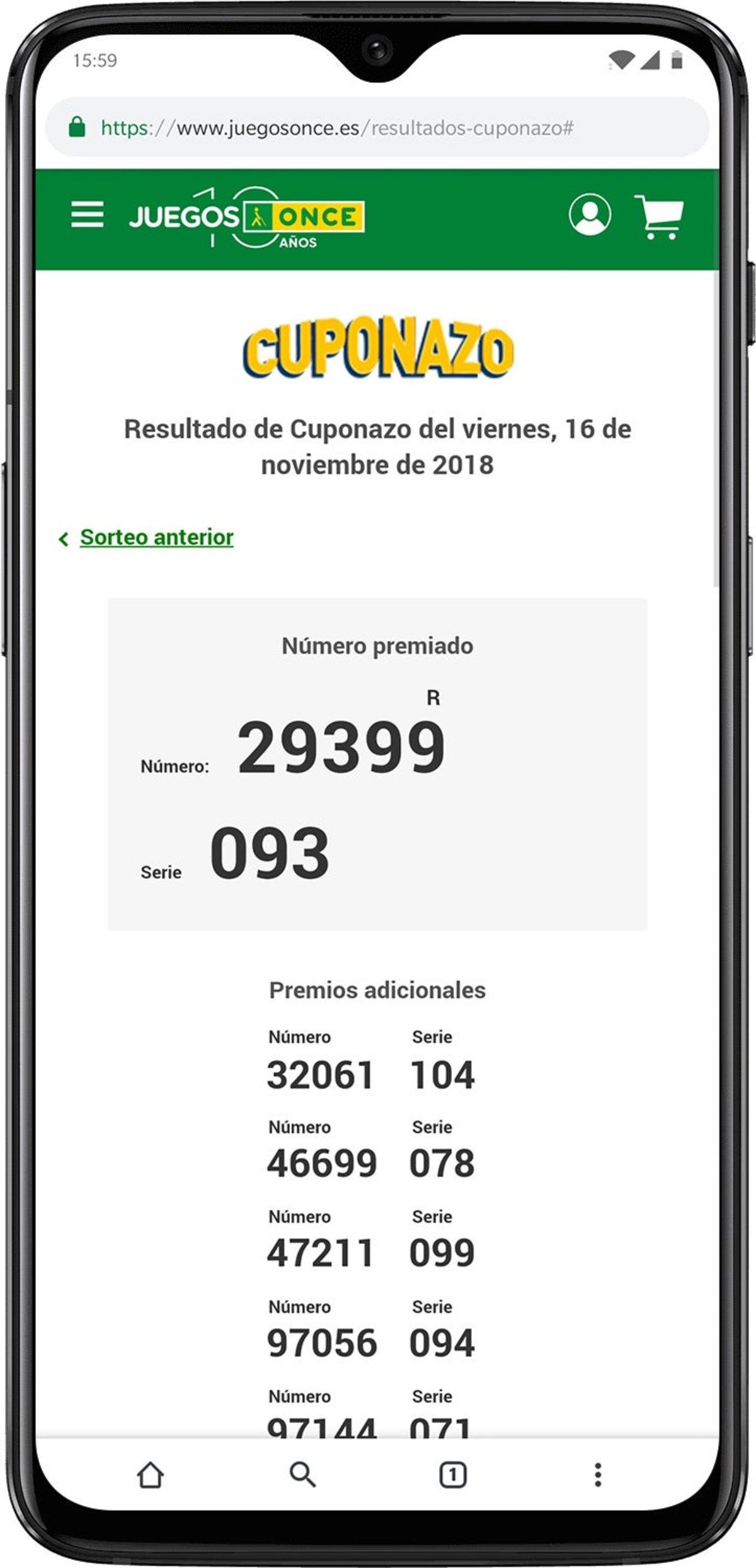 Cómo Comprobar El Cuponazo Black Friday De La ONCE Desde Tu Móvil