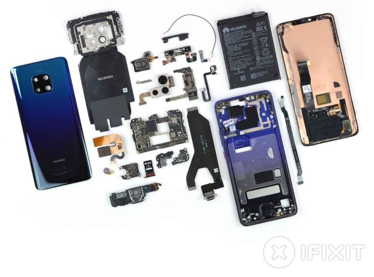 iFixit desmonta al Huawei Mate 20 Pro y le pone nota: 4 de 10 en 'reparabilidad'
