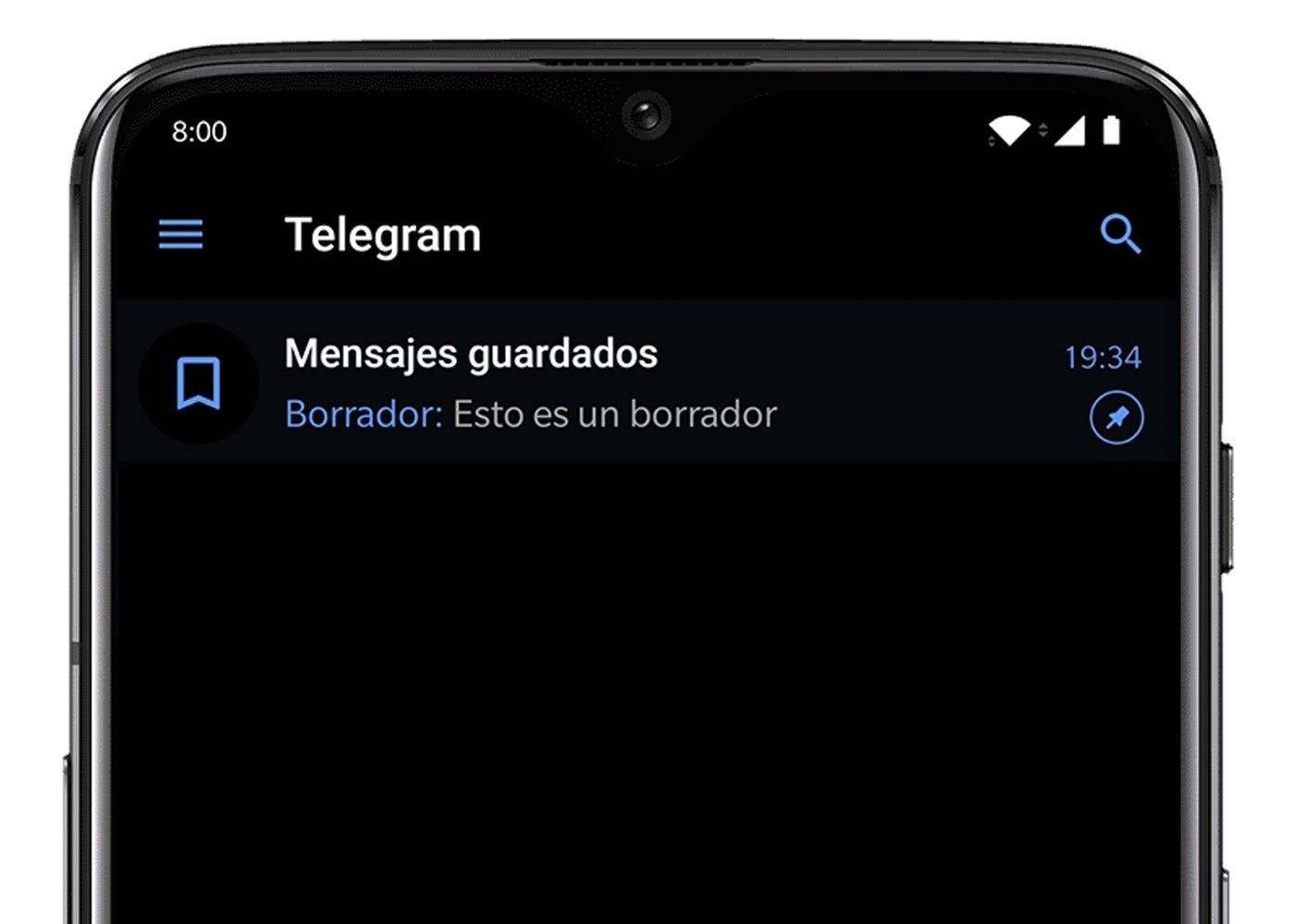 Borradores en Telegram