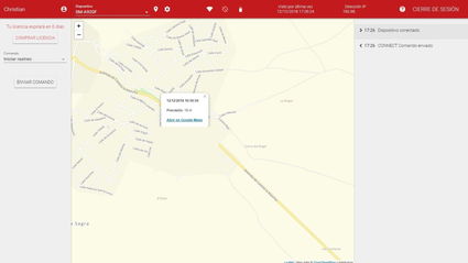 Móvil localizado con Cerberus en Android