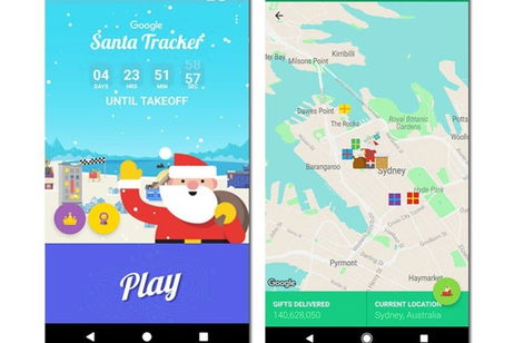 Google lanza una app para Android que permite seguir en directo la ruta de Papá Noel Google lanza una app para Android que permite seguir en directo la ruta de Papá Noel