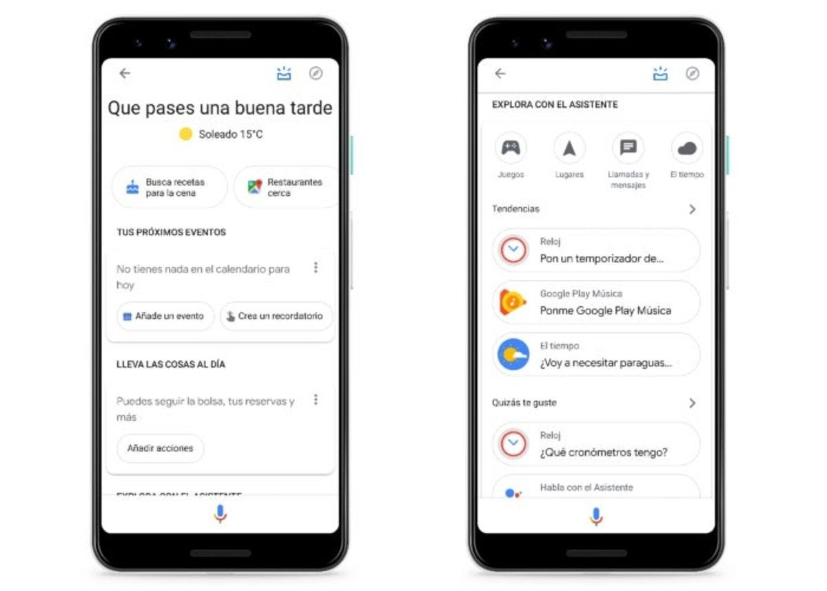 Assistant en Google Discover