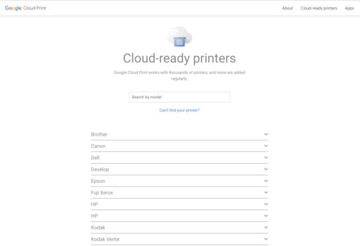 Cloud Print nube