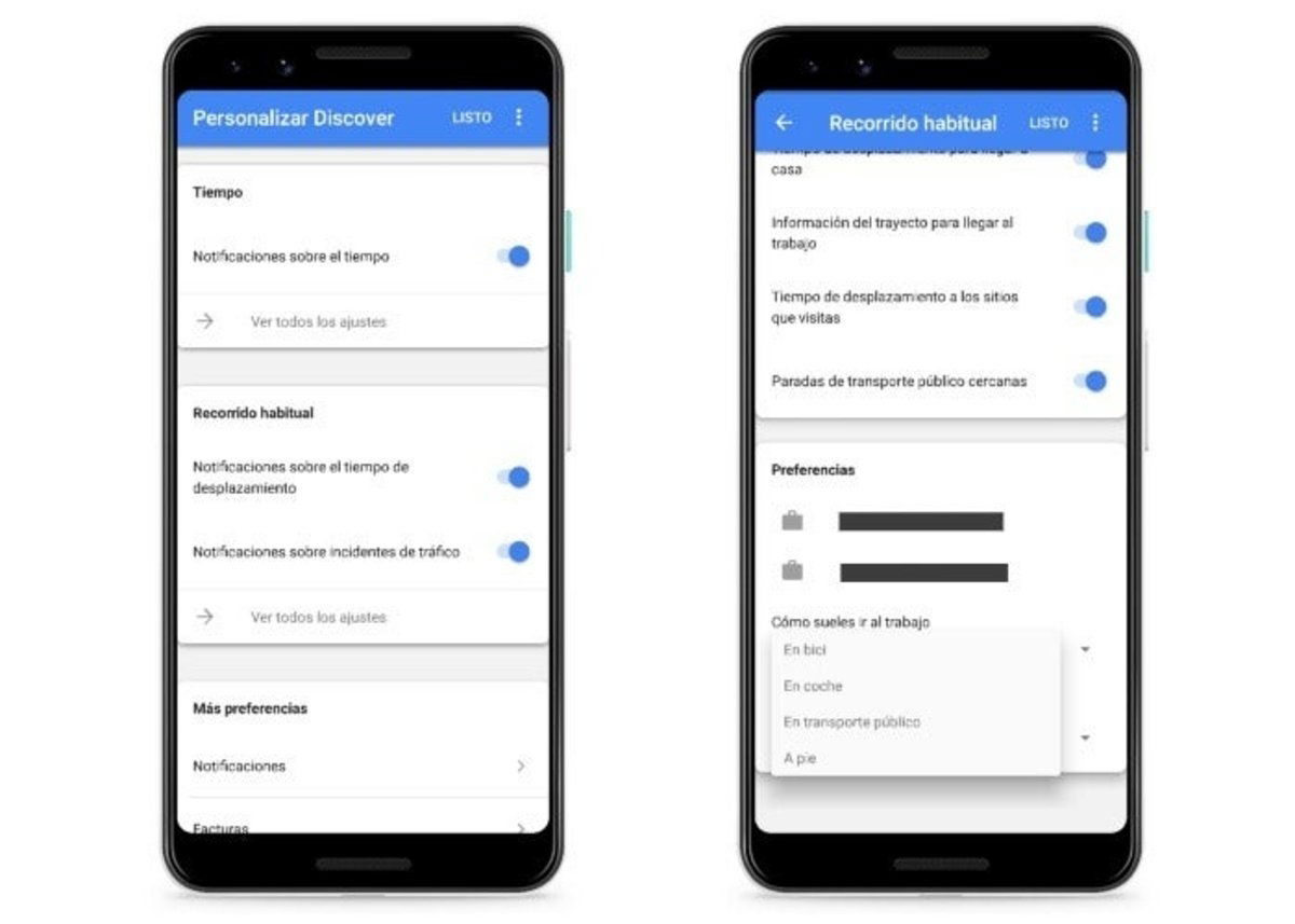 Notificaciones en Google Discover