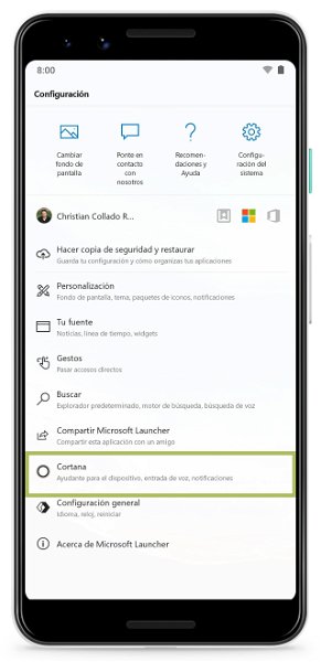 Cómo usar Cortana en español en Android