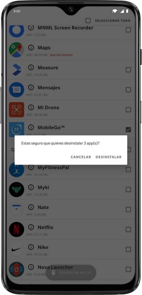 Cómo desinstalar varias aplicaciones a la vez en Android