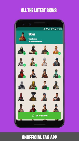 Los mejores packs de stickers de Fortnite para WhatsApp