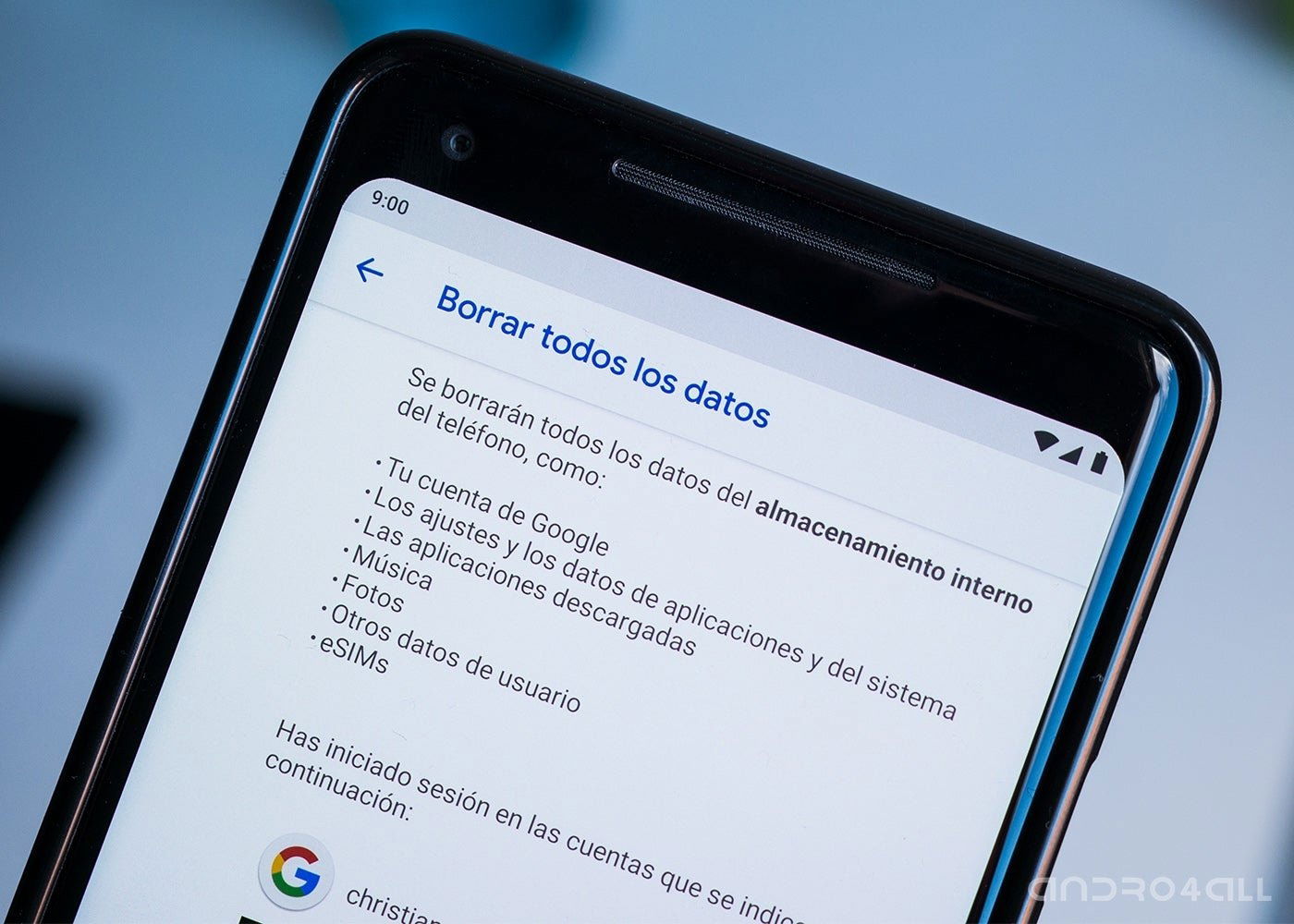 Cómo restablecer de fábrica un móvil Android - formatear y borrar