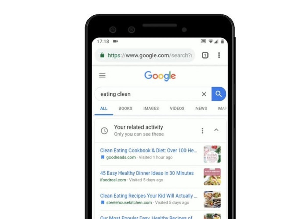 Google añade las tarjetas de actividad para encontrar búsquedas anteriores