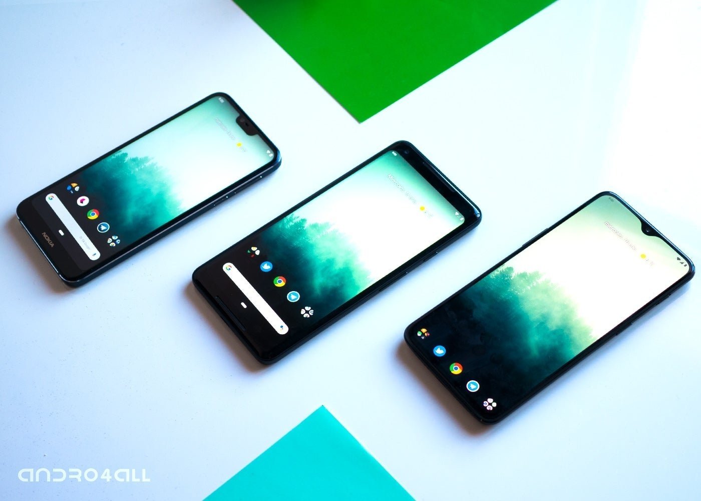 Moviles con Android One, Pixel ROM y OxygenOS