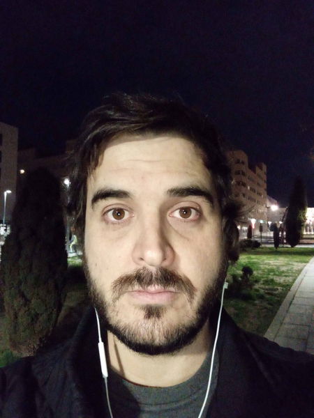 Nokia 3.1 Plus, selfie nocturno